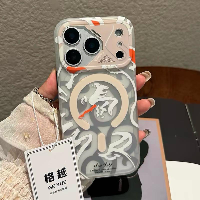 Magnetic Geometric Graffiti for MagSafe Case For iPhone