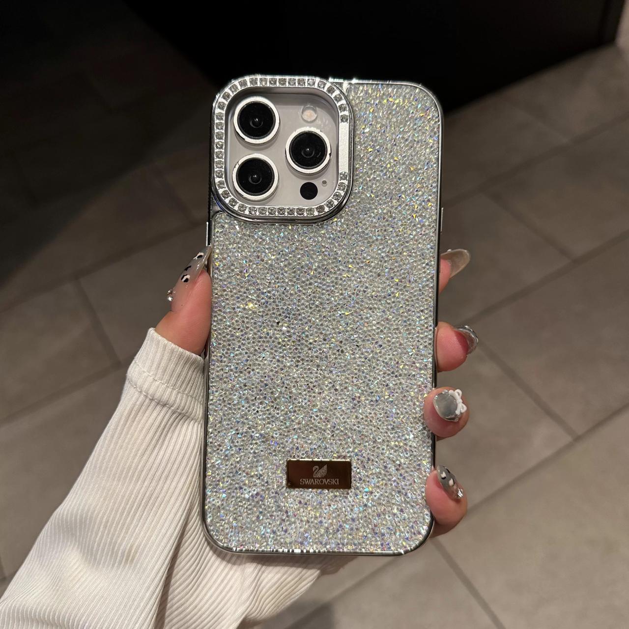 Swarovski crystal-embellished glitter iPhone.case