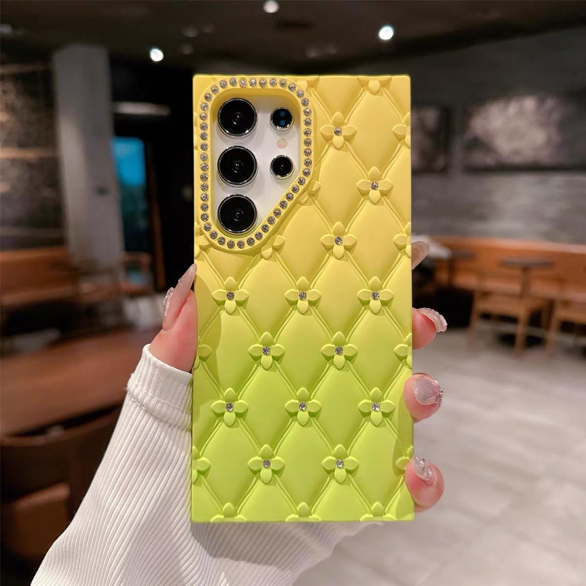 Luxury Diamond Flower Mobile Phone Case for Samsung S25 or S26 ultra