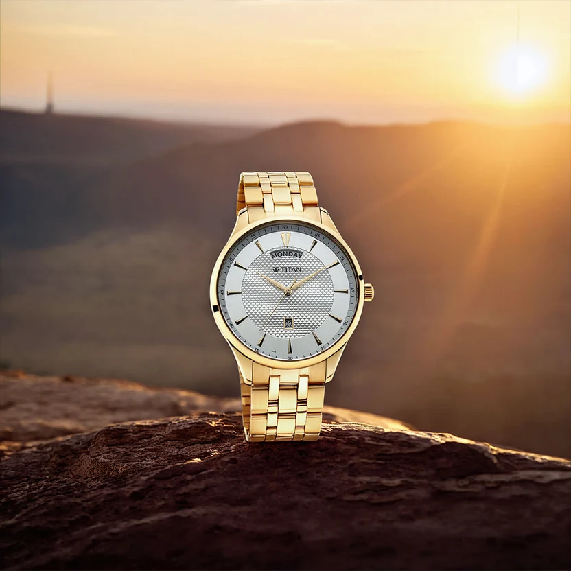 Titan Regalia Opulent Quartz Analog White Dial Men's Watch
