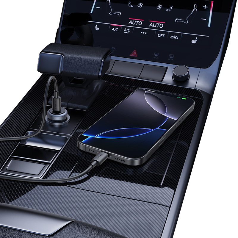 CC321 Single-Port PD 30W Aluminum Alloy Car Charger