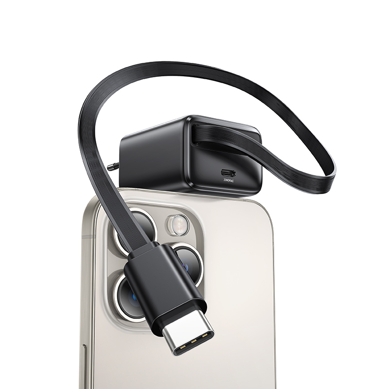 CC233 20W Charger With Type-C Retractable Cable - YC Series (EU)